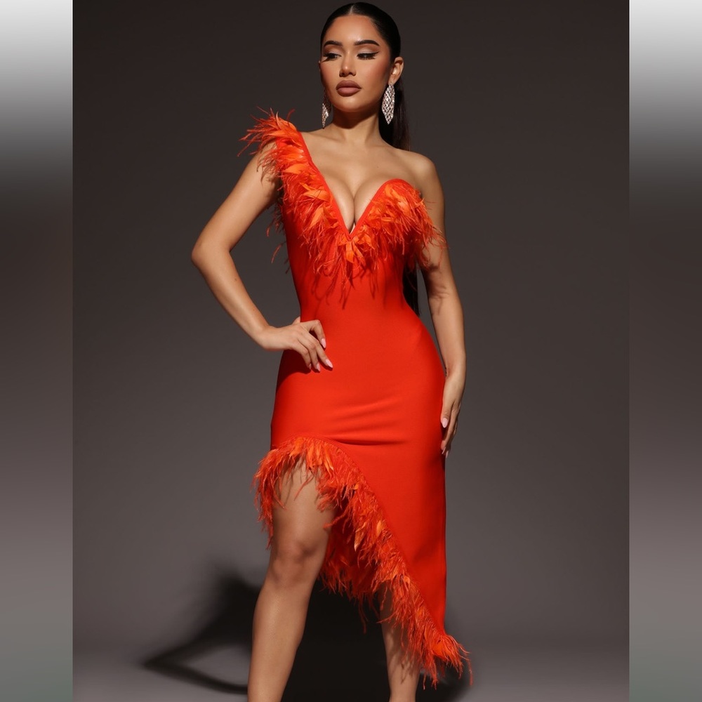 Feather dress